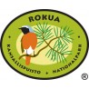 Rokuan kansallispuiston logossa komeilee leppälintu, joka viihtyy männikössä.