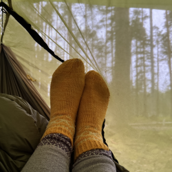 Villasukat on kiva lämmike myös lämpimän sään vaelluksilla.